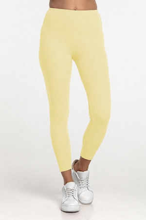 Legginsy prążkowane Yellow - Dolce Sonno
