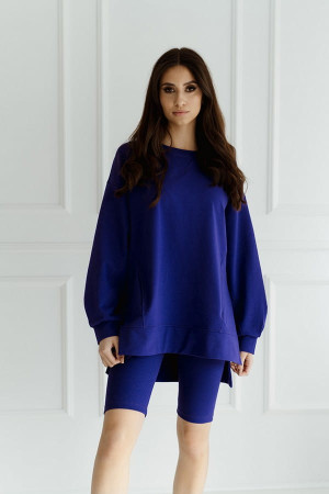 Kolarki, krótkie legginsy prążkowane Dolly/Fiolet - Dolce Sonno