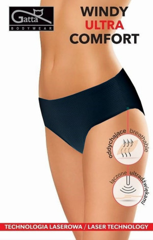 Figi damskie Ultra Comfort Windy, czarne | Gatta - 41593