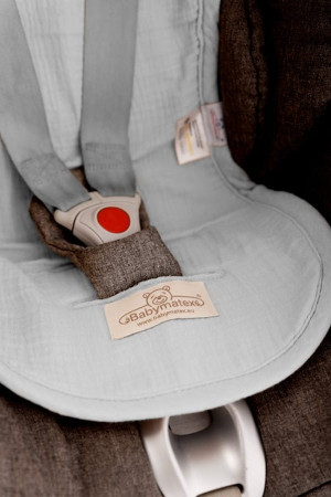 Nakładka redukująca nacisk PADDI 0-36kg Muślinowa - szare | BabyMatex TB0440_42
