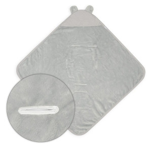 Kocyk z kapturem "Koala Muslin" Jasny szary/jasny szary | BabyMatex