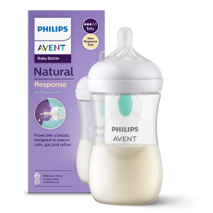 Butelka do karmienia, antykolkowa Philips Avent Natural Responsywna 260ml + smoczek 1m+