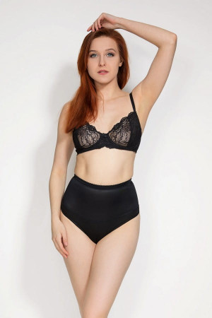 Stringi modelujące sylwetkę, czarne | Iga - Mitex