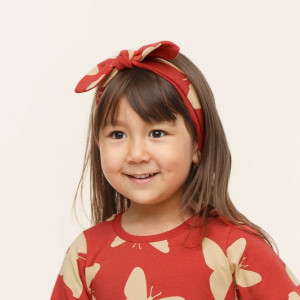 Opaska niemowlęca czerwona w motyle - Imagine | Pinokio