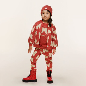 Bluza dziewczęca rozpinana czerwona w motyle - Imagine | Pinokio