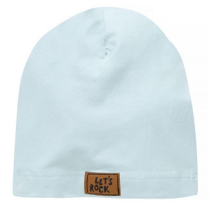 Cienka czapka bawełniana dla dzieci niebieska - Let's Rock | Pinokio