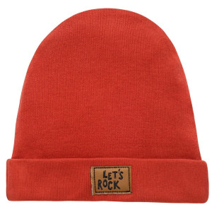 Czapka z prążka dla dzieci czerwona - Let's Rock | Pinokio