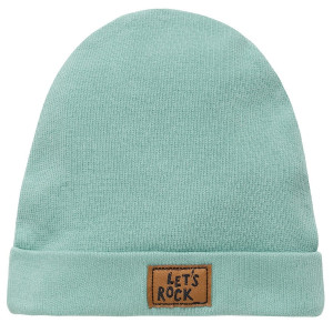 Czapka z prążka dla dzieci zielona - Let's Rock | Pinokio