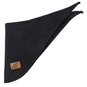 Bawełniana chustka pod szyję dla dzieci i niemowląt czarna - Let's Rock | Pinokio