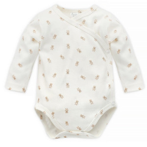 Body kopertowe z długim rękawem ecru misie - Lovely Day | Pinokio
