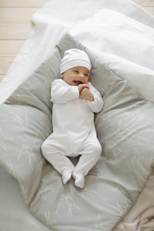 Pajac kopertowy na napy white - Lovely Day | Pinokio