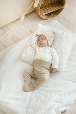 Półśpiochy niemowlęce beige - Lovely Day | Pinokio