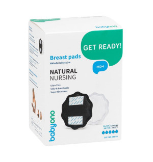 Wkładki laktacyjne Natural Nursing czarne - 24szt | Babyono