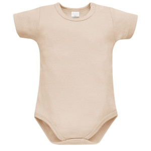 Niemowlęce body z krótkim rękawem Beige - Lovely Day | Pinokio