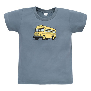Koszulka z krótkim rękawem T-shirt dziecięcy niebieski autobus - FunTime Pinokio