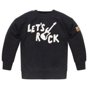 Bluza dziecięca czarna z gitarą - Let's Rock | Pinokio