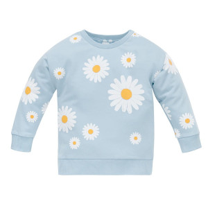 Bluza dresowa niebieska w stokrotki - Daisy | Pinokio