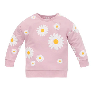 Bluza dresowa różowa w stokrotki - Daisy | Pinokio