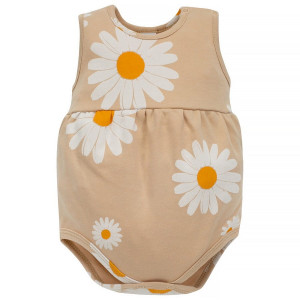 Bodo - Bloomersy beżowe w stokrotki Daisy | Pinokio