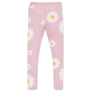 Legginsy dla dziewczynki różowe w stokrotki - Daisy | Pinokio