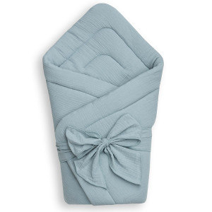 Rożek niemowlęcy muślinowy Double Gauze - Khaki | Dolce Sonno