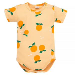 Niemowlęce body z krótkim rękawem Orange - Fruit & Sun | Pinokio
