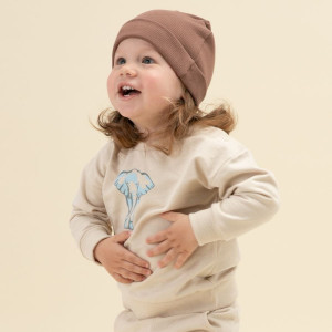 Bluza dla chłopca beżowa ze słoniem - Safari | Pinokio