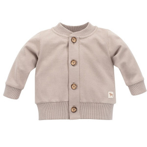 Bluza niemowlęca rozpinana na guziczki beżowa - Wooden Pony | Pinokio