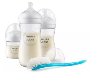 Zestaw 3szt butelek Responsywnych Natural + szczotka | Avent
