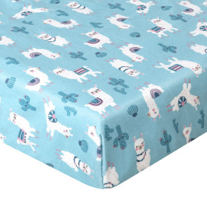 Prześcieradło bawełniane z gumką 60X120 Lama | Dolce Sonno