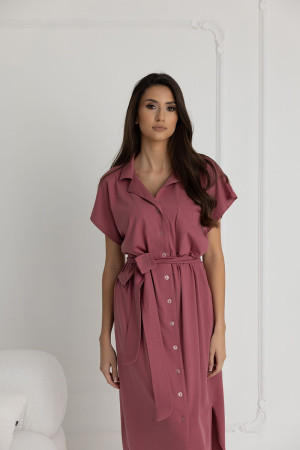 Długa koszula nocna na guziki Ingrid/ Malaga - Dolce Sonno