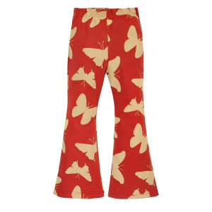 Legginsy dzwony dla dziewczynki czerwone w motyle - Imagine | Pinokio