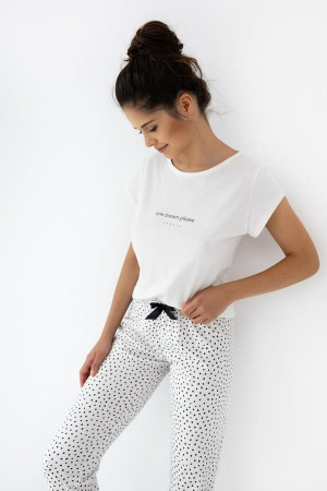 Christabel - Bawełniana piżama damska w serduszka | Sensis