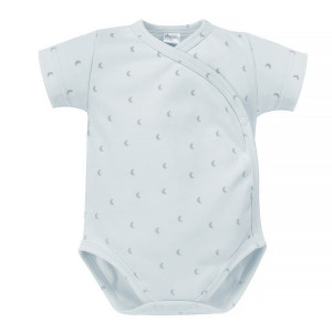 Body kopertowe z krótkim rękawem niebieskie ksieżyce - Lovely Day | Pinokio