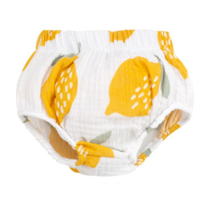 Bloomersy muślinowe ecru w cytryny - Muslin Lemons | Pinokio