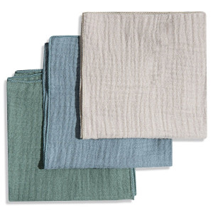 3Pack Chusteczki Muślinowe Pieluszki Ulewajki 30x30 cm - MIX08 | Dolce Sonno