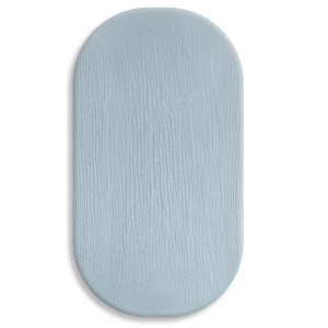 Prześcieradło muślinowe 75x35 cm do kołyski gondoli kosza Mojżesza | Khaki - Dolce Sonno