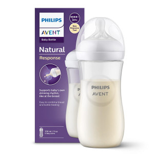 Butelka do karmienia Philips Avent Natural Responsywna 330ml ze smoczkiem 3m+