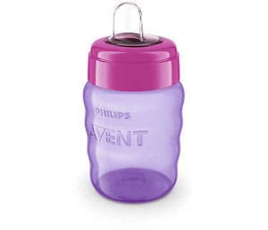 Avent Kubek niekapek fioletowy z miękkim ustnikiem 260ml – idealny pierwszy kubek dla Twojego malucha