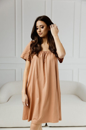 Koszula nocna Parma/ Karmel - Dolce Sonno