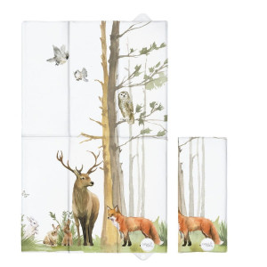 Składana mata turystyczna do przewijania 60x40 cm Basic Woodland CEBA BABY