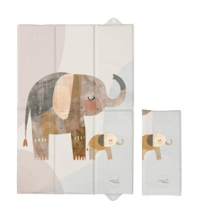 Składana mata turystyczna do przewijania 60x40 cm Basic Elephant Family CEBA BABY