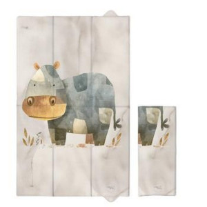 Składana mata turystyczna do przewijania duża 50x80 cm Basic Cosy Hippo CEBA BABY