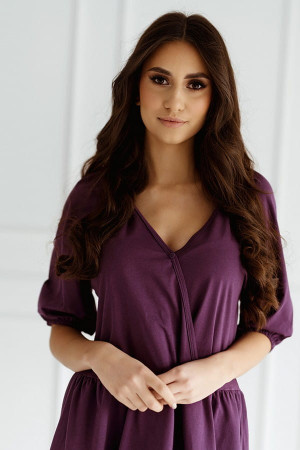 Koszula nocna do karmienia Megi/Fiolet - Dolce Sonno