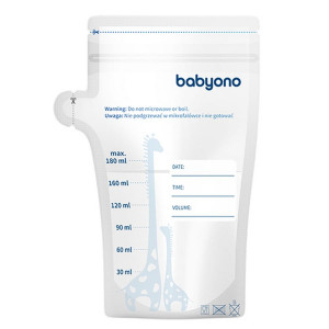 Torebki do przechowywania mleka/pokarmu 30szt. 180 ml Baby Ono