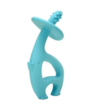 Gryzak silikonowy Dancing elephant blue | Mombella