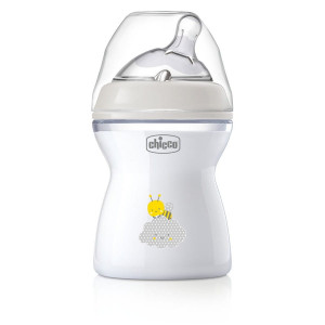 Butelka Natural Feeling plastikowa Chicco do karmienia 2m+ 250ml nautralna