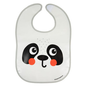 Śliniak zmywalny z kieszonką BabiesBoo panda - Canpol