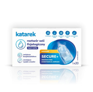 Roztwór Soli Fizjologicznej Secure + 20 x 5ml NaCl 0,9% | Katarek