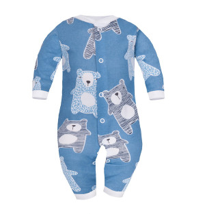 Rampers niemowlęcy, pajac bez stópek Granatowy Koala - Dolce Sonno